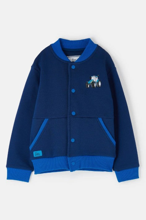 Lighthouse Boys Blue Tractor Sweat Jacket - Spencer