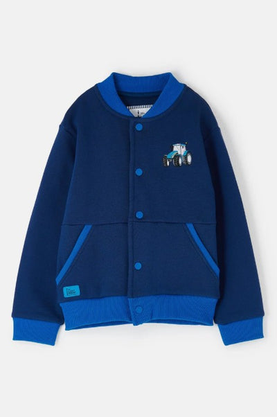 Lighthouse Boys Blue Tractor Sweat Jacket - Spencer