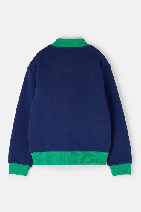Lighthouse Boys Green Tractor Sweat Jacket - Spencer