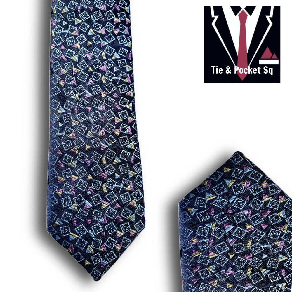Zazzi Boys Tie and Matching Pocket Square T6076-99