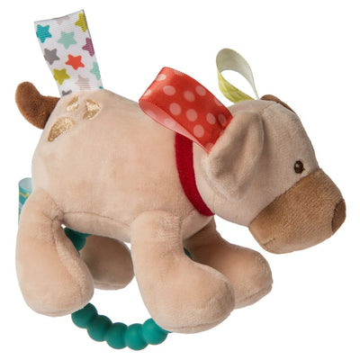 TAGGIES-BUDDY-DOG-TEETHING-RATTLE-31770- side view
