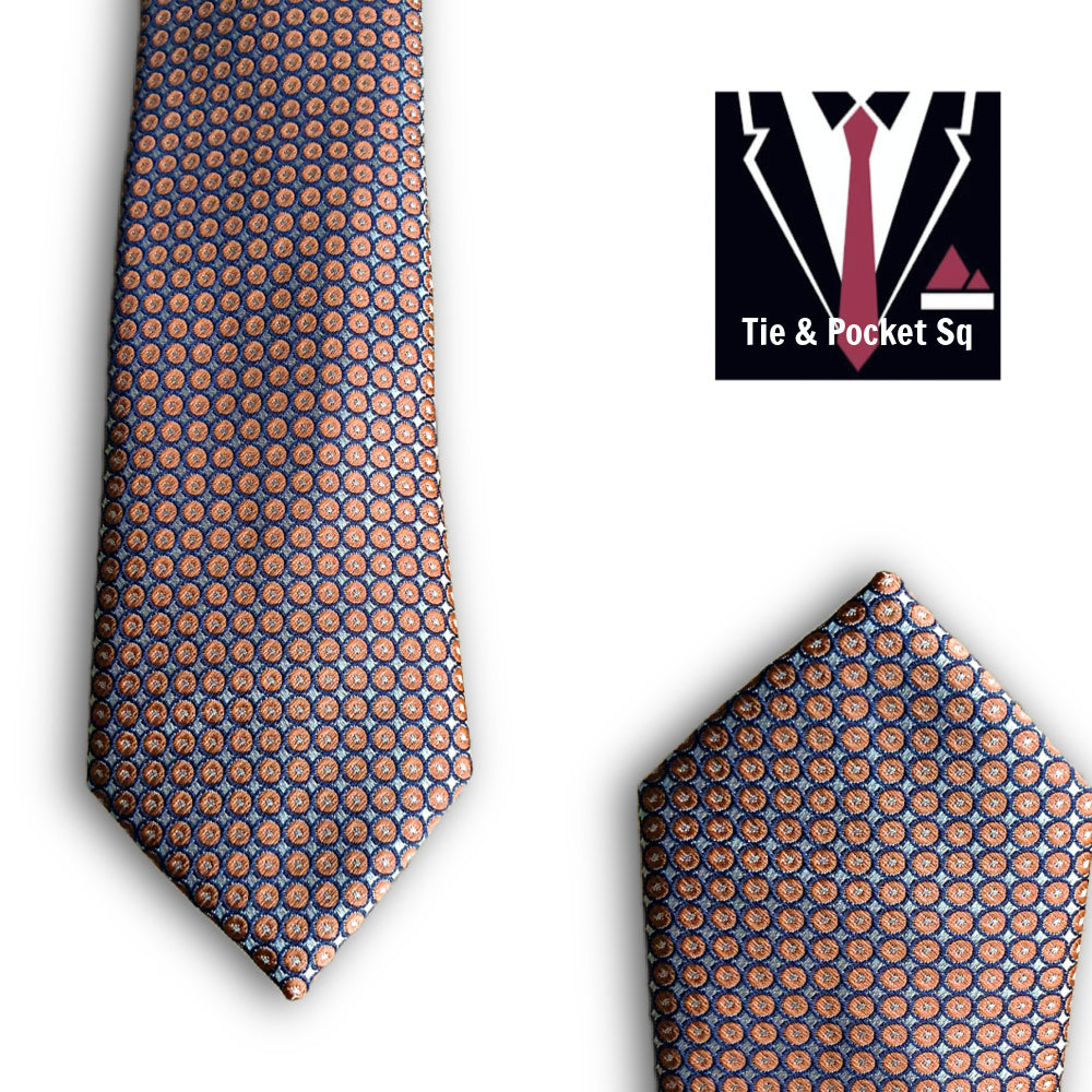 Zazzi Boys Tie and Matching Pocket Square 5633-1