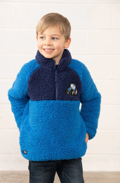 Lighthouse Boys Blue Tractor Caden Fleece