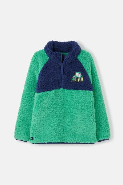 Lighthouse Boys Green Tractor Caden Fleece