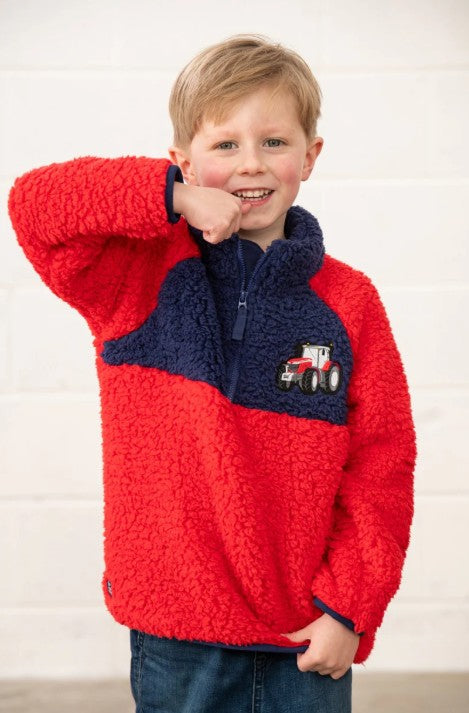 Lighthouse Boys Red Tractor Caden Fleece