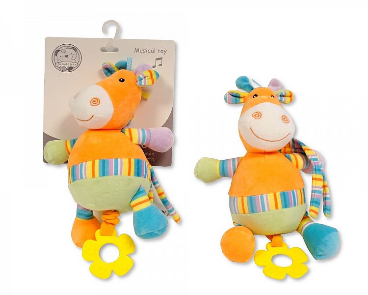 Snuggle Baby Pull String Musical Toy - Giraffe