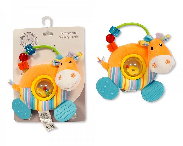 Snuggle Baby Giraffe Teether and Spinning Rattle