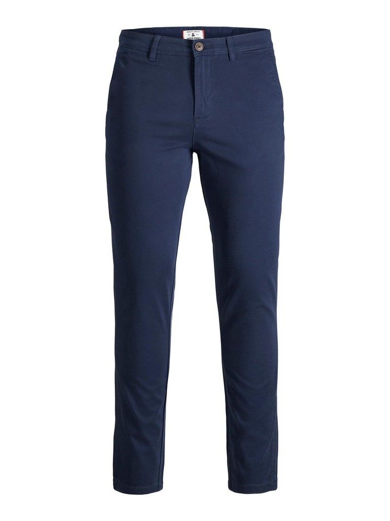 Jack & Jones Boys Smart Chino Navy Trousers