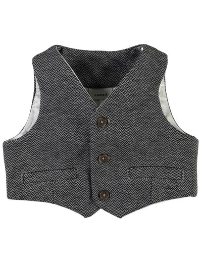 Name it Baby Boy Button Up Waiscoat Grey Melange