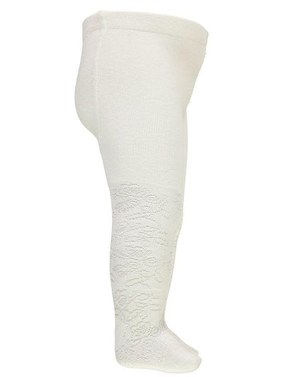 Name it Baby Girl Solid White Tights SIDE