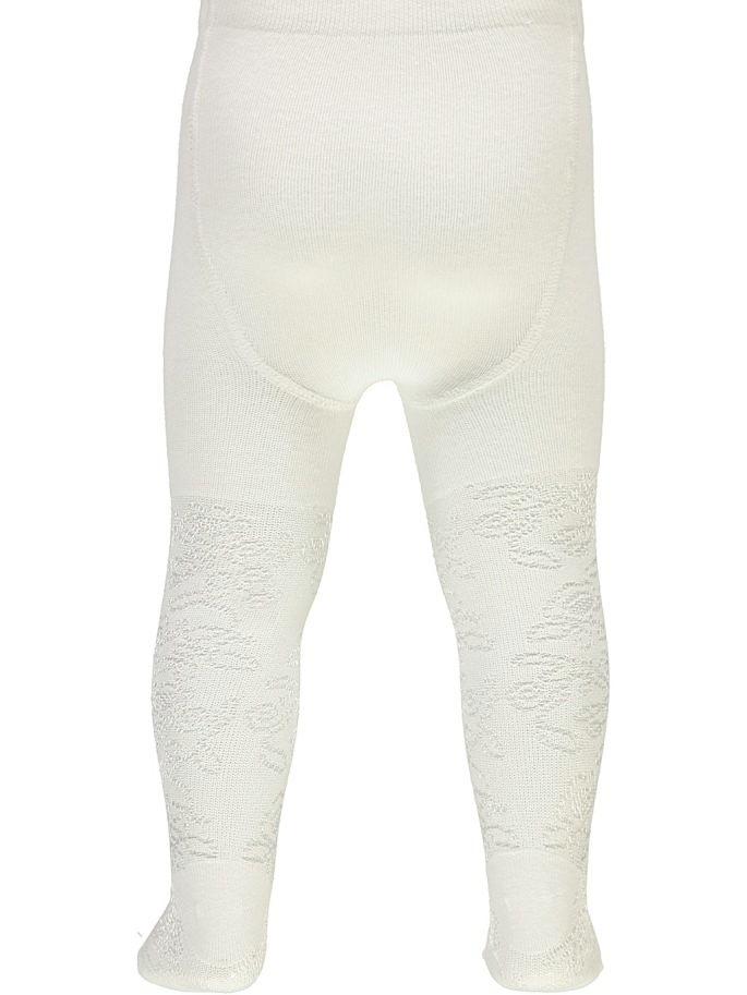 Name it Baby Girl Solid White Tights BACK