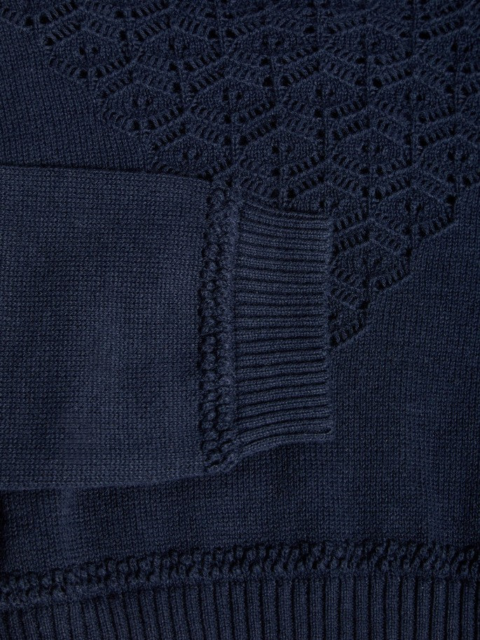 Name it Girls Solid Navy Knitted Bolero ARM