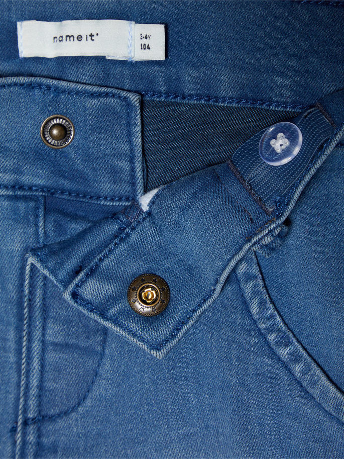 Front Opening of Mini Boy Denim shorts
