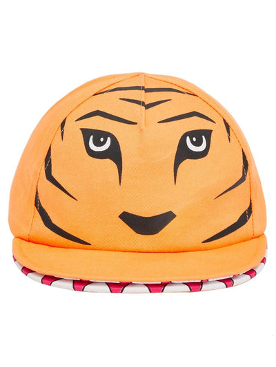Name it Mini Boy Orange Tiger Cap with Mouth FRONT