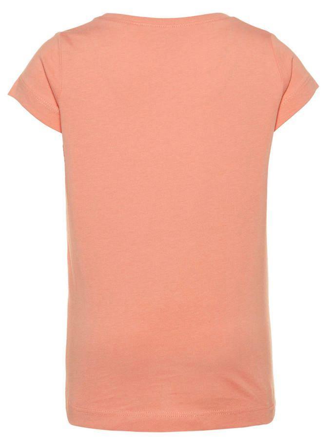 Name it Mini Girl T-Shirt with Colourful Strawberry Print in Pink BACK