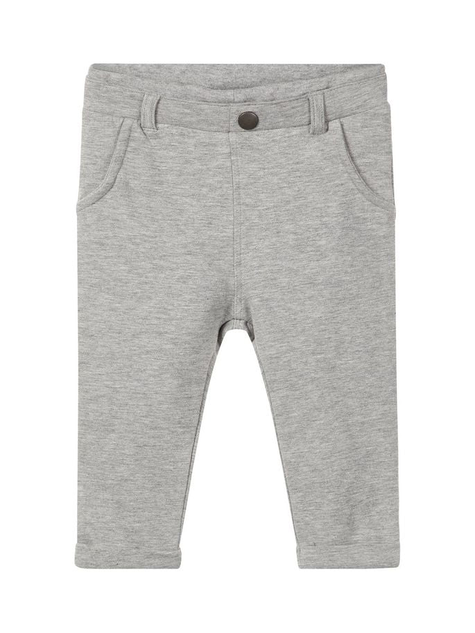 Name it Baby Boy Organic Cotton Sweat Pants in Solid Navy & Grey