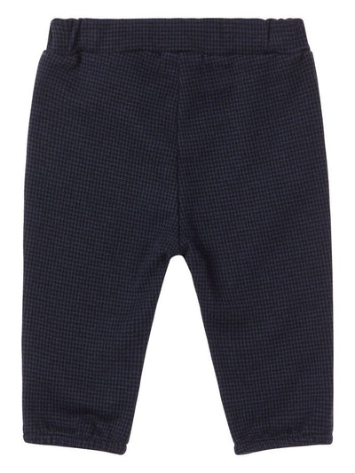 Name it Baby Boy Navy & Grey Check Pants