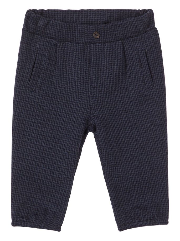 Name it Baby Boy Navy & Grey Check Pants