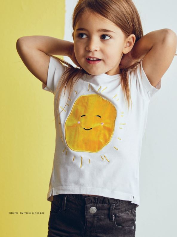 Name it Mini Girl Sunshine Applique T-Shirt
