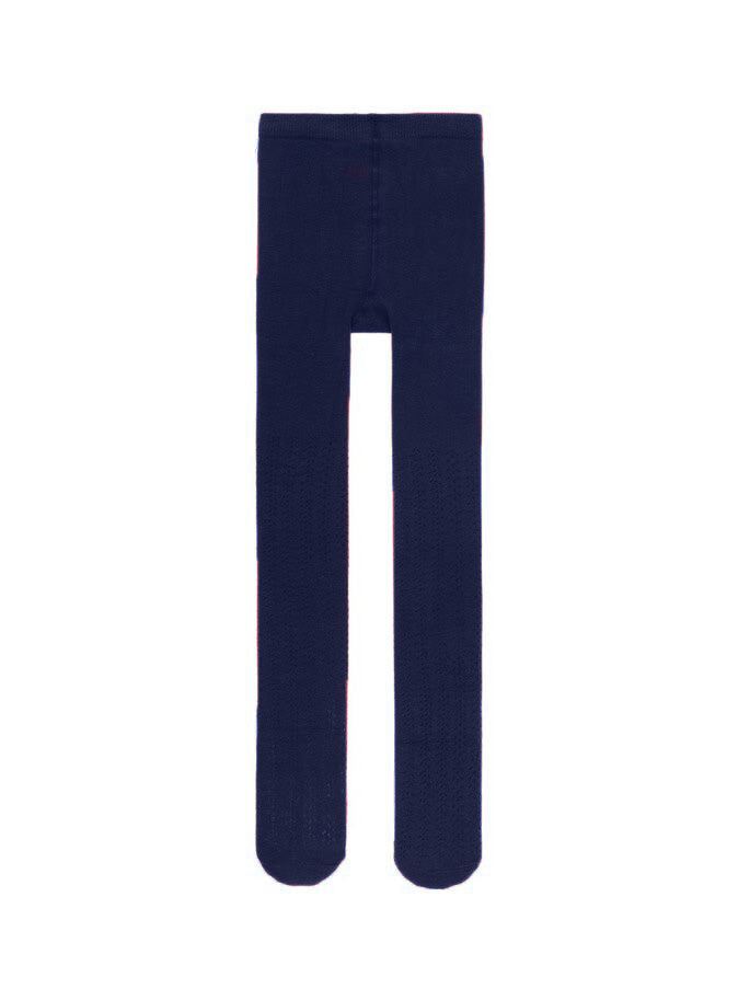 Name it Girls Solid Navy Knit Tights