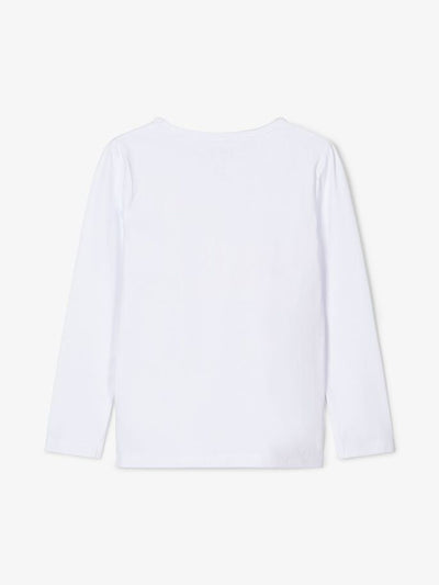 Name it Girls Smiley Face Long Sleeved Cotton Top
