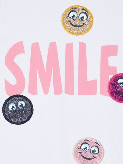 Name it Girls Smiley Face Long Sleeved Cotton Top