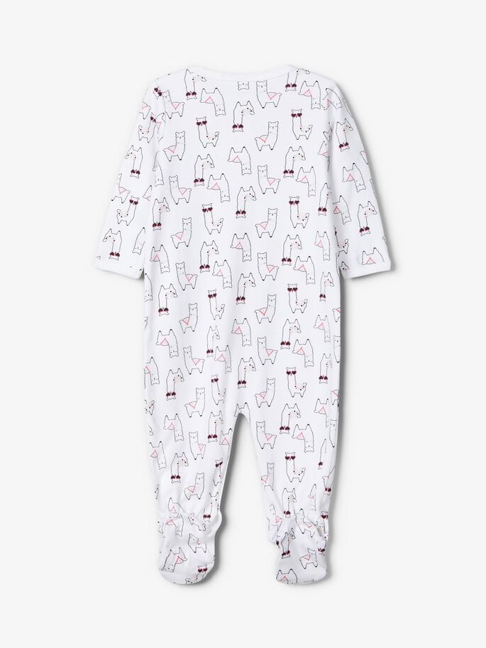 Name it Baby Girl 2-Pack Babygrows / Nightsuit Alpaca Print