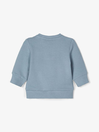 Name it Baby Boy Little Driver Blue Sweatshirt