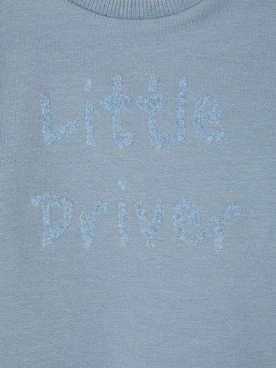 Name it Baby Boy Little Driver Blue Sweatshirt