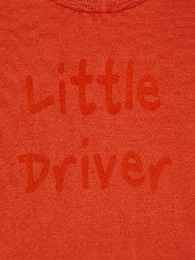 Name it Baby Boy Little Driver Orange Sweatshirt