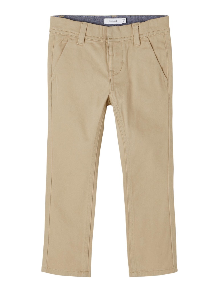 name it mini boys beige twill chino pants