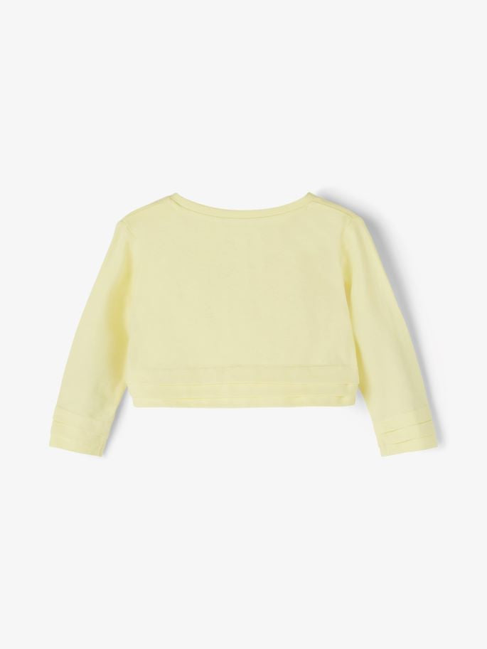 Name it Mini Girl Lemon Cotton Bolero with 3/4 Length Sleeves