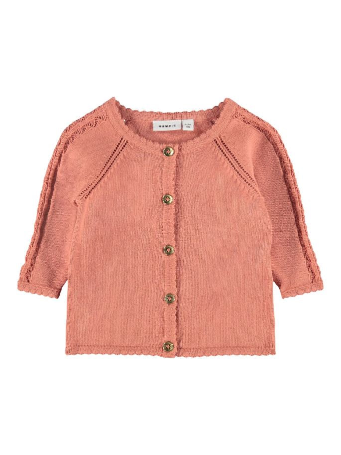 Name it Baby Girl Soft Knit Cotton Cardigan