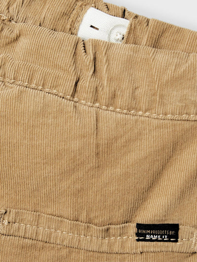 Name it Toddler Boy Camel Toggle Cord Trousers