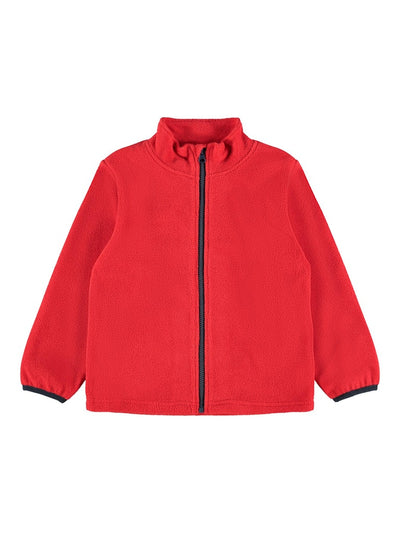 Name it Toddler Boy Soft Fleece Red Zip-Up Cardigan