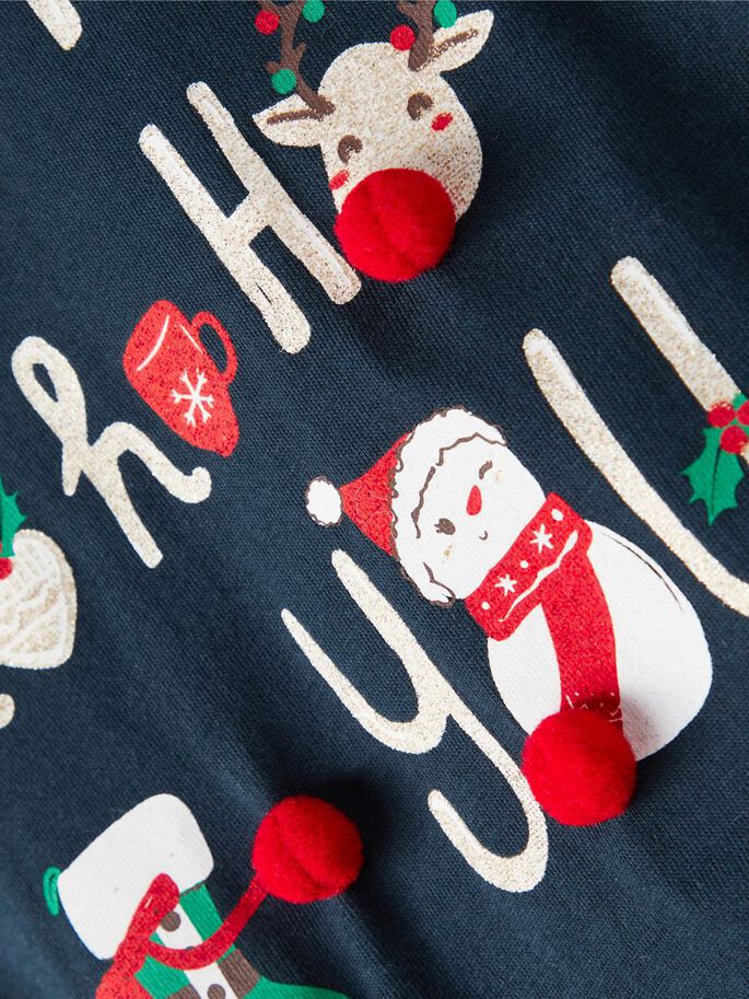 Name It Toddler Girl Christmas Theme Long Sleeve Top