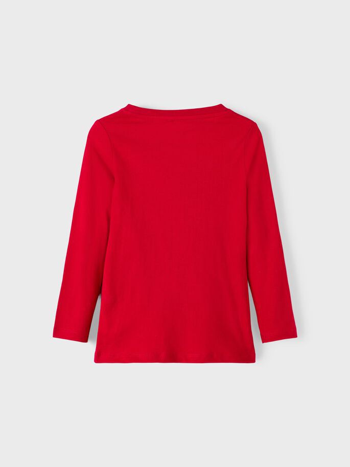 Name It Toddler Girl Christmas Theme Long Sleeve Top
