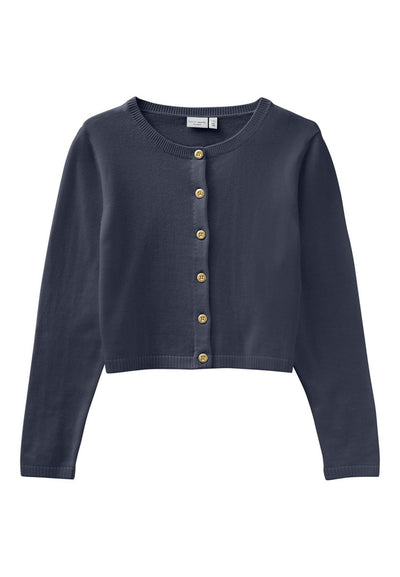 Name it Girls Short Knit Cardigan - Navy