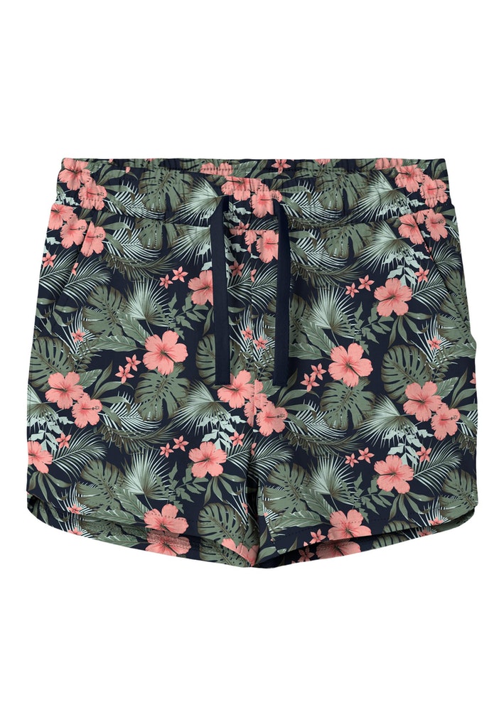 Name it Girls Tropical Print Cotton Shorts