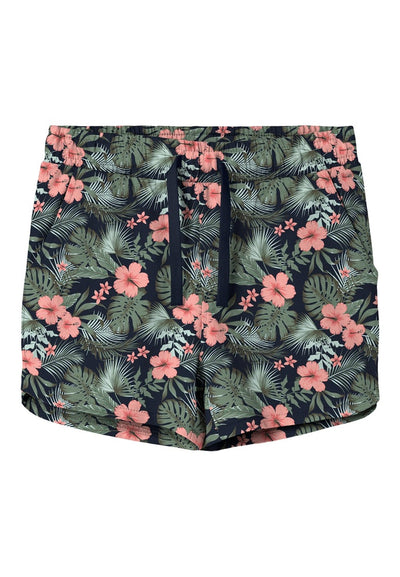 Name it Girls Tropical Print Cotton Shorts