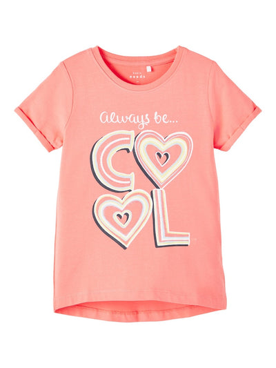 Name it Mini Girls Short Sleeved Printed T-Shirt