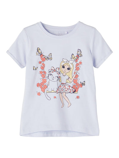 Name it Mini Girls Short Sleeved Printed T-Shirt