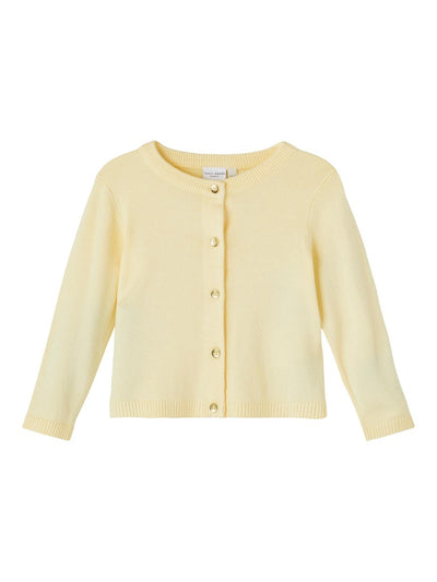 Name it Mini Girls Short Knit Cardigan - Lemon & Orange