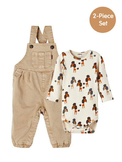 Name It Baby Boy Two-Piece Dungaree Set