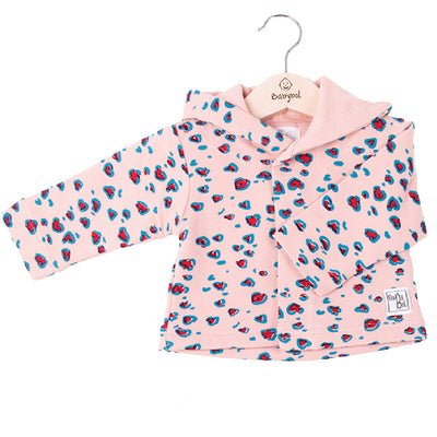 Babybol Baby Girl 3-Piece Hooded Cardigan Sweat Set