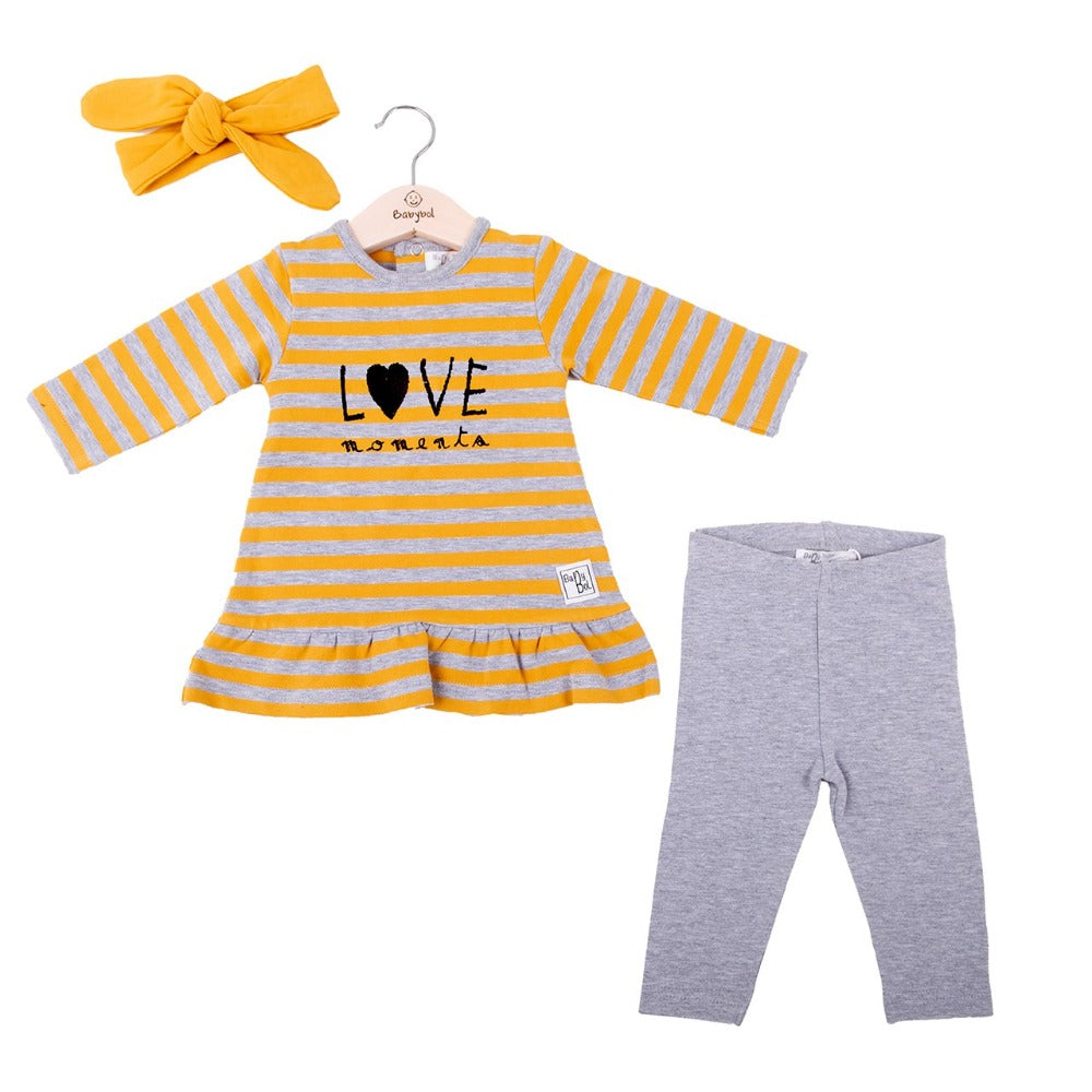 Baby Girl 3-Piece Tunic Legging Set