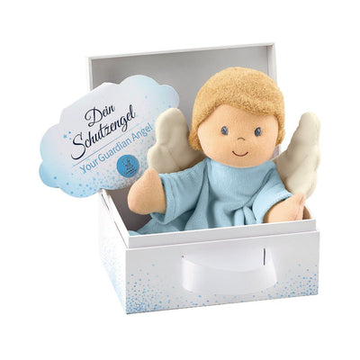 Blue Guardian Angel Cuddle Cloth Comforter in Gift Box