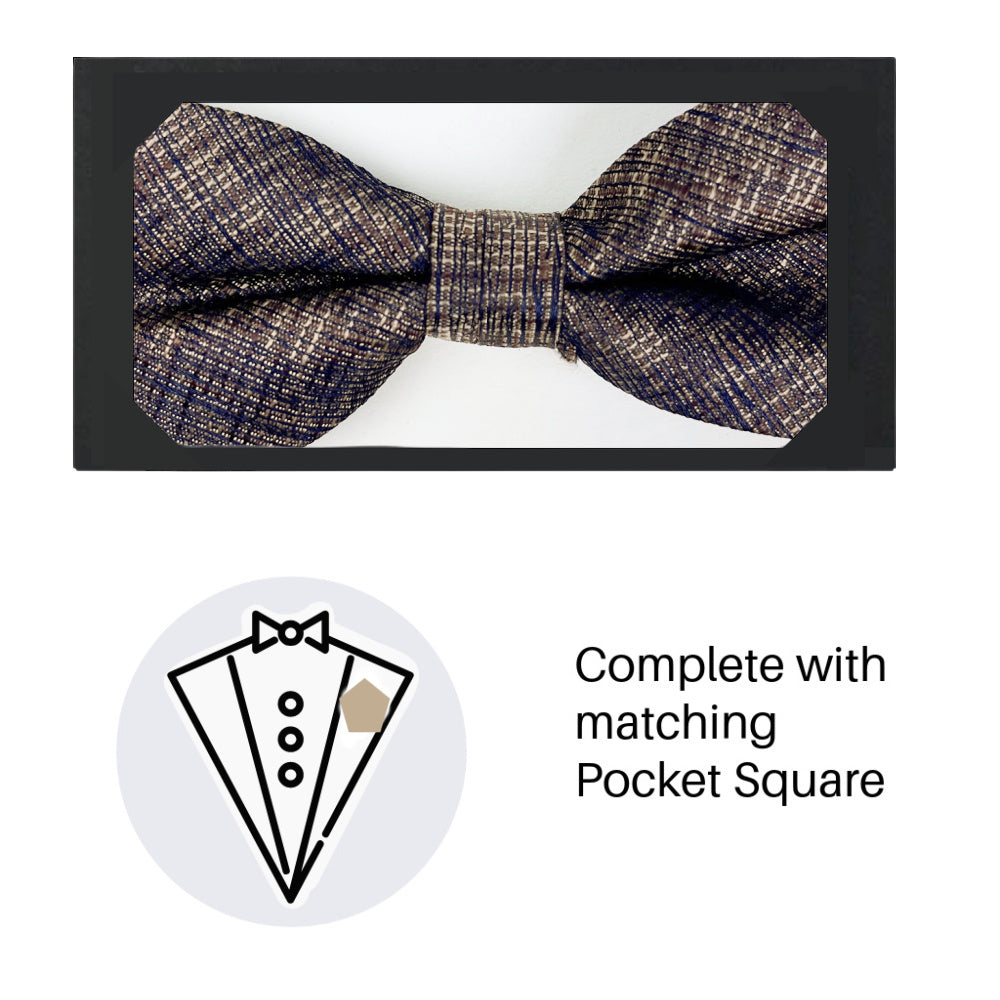 Zazzi Boys Bow Tie & Pocket Square 5238-3