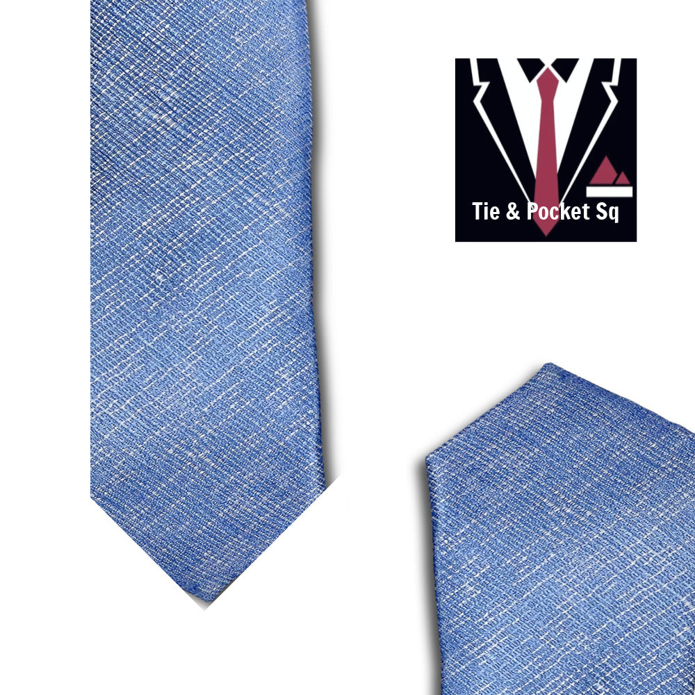 Zazzi Boys Pale Blue Tie and Matching Pocket Square 4238-5