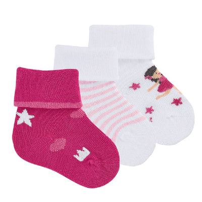 3-Pack Baby Girl Socks